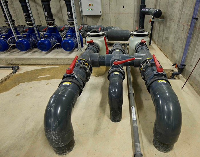 FILTRATION SYSTEM. Terme di Guinone, Italy